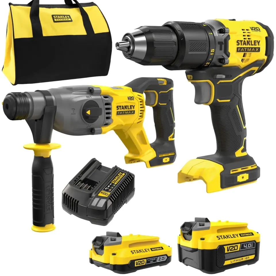 Stanley SFMCK216MDS Kırıcı Delici ve Matkap Çift Akülü Set V20