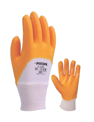 Piton Yarım Kaplı P-400 Gold Nitril Eldiven No:10