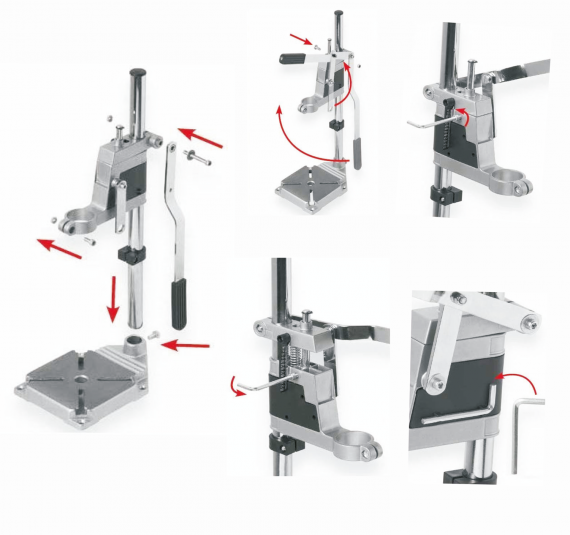 Troy 90007 Ayarlanabilir Matkap Tezgahı