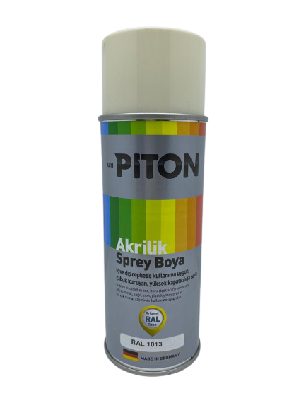 Piton Akrilik Sprey Boya 400 ml RAL1013 İnci Beyaz