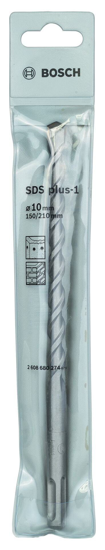 Bosch - Plus-1 Serisi, SDS-plus Kırıcı Delici Matkap Ucu 10*210 mm