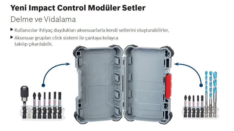 Bosch - Impact Control Serisi Çift Taraflı Vidalama Ucu 3'lü T25 *150mm