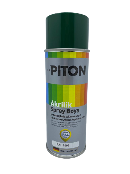 Piton Akrilik Sprey Boya 400 ml RAL6005 Yosun Yeşili
