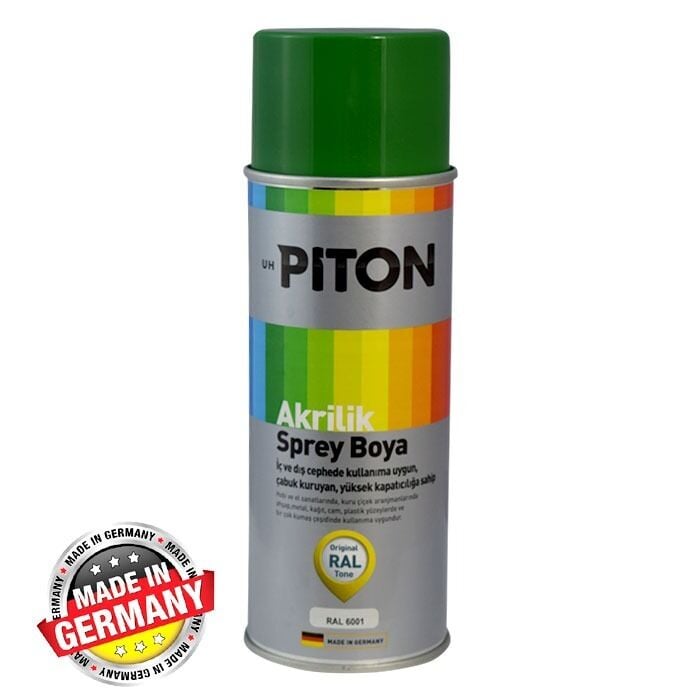 Piton Akrilik Sprey Boya 400 ml RAL6001 Zümrüt Yeşil