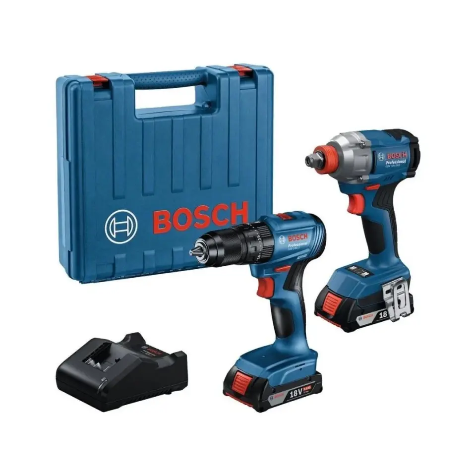 Bosch GDX 18V-285 + GSB 185-Li Somun Sıkma ve Darbeli Matkap Seti 06019N2124