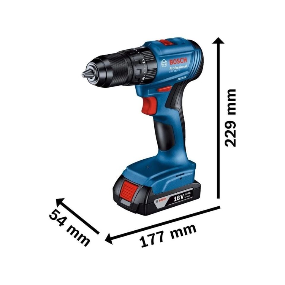 Bosch GDX 18V-285 + GSB 185-Li Somun Sıkma ve Darbeli Matkap Seti 06019N2124