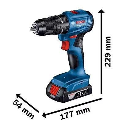 Bosch GDR 18V-215 + GSB 185-Lİ Torklu Vidalama ve Darbeli Matkap Seti 06019N2024
