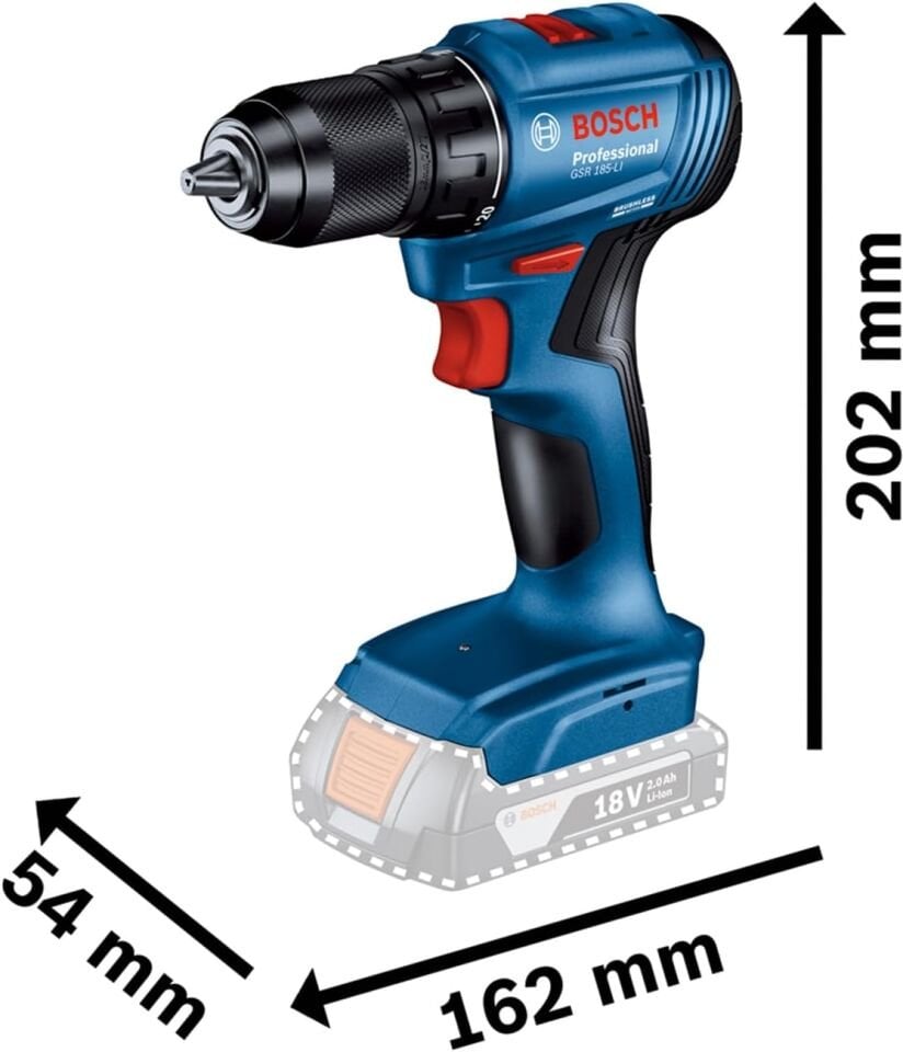 Bosch GSR 185-Li + GDR 18V-215 Torklu Vidalama ve Matkap Seti 06019N2023