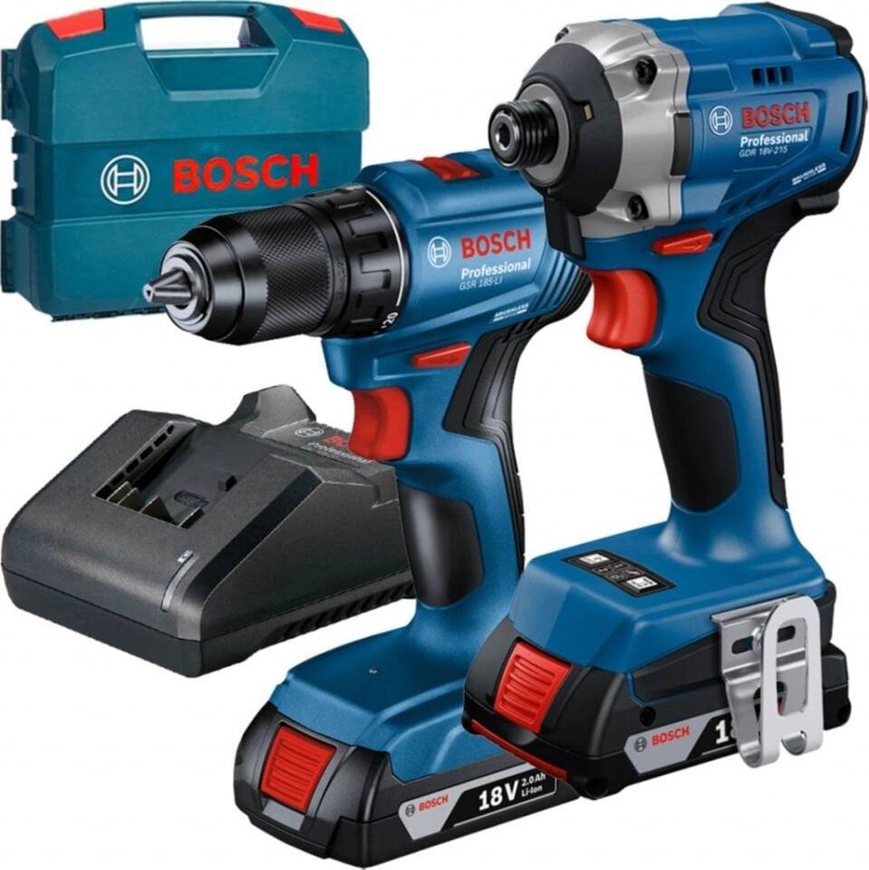 Bosch GSR 185-Li + GDR 18V-215 Torklu Vidalama ve Matkap Seti 06019N2023