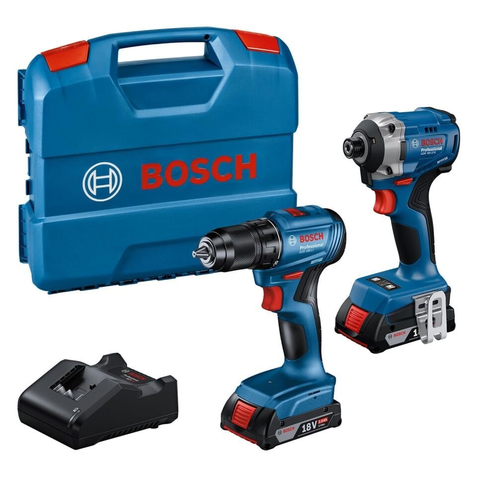Bosch GSR 185-Li + GDR 18V-215 Torklu Vidalama ve Matkap Seti 06019N2023