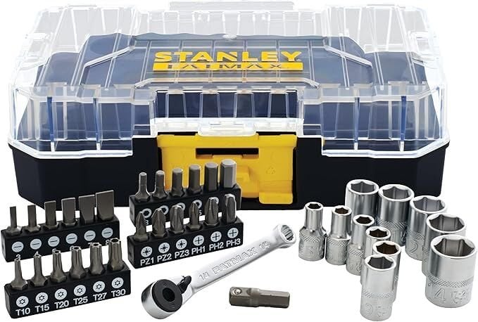 Stanley FMMT19101-0 1/4 Lokma Takımı Ve Bits Seti 37 Parça