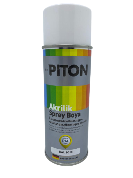 Piton Akrilik Sprey Boya 400 ml RAL9010 Beyaz