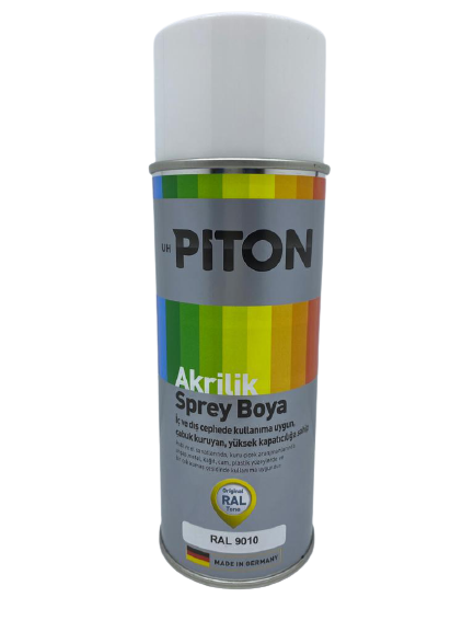 Piton Akrilik Sprey Boya 400 ml RAL9010 Beyaz