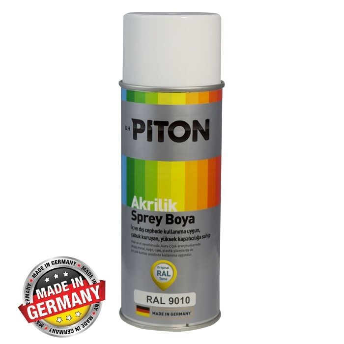 Piton Akrilik Sprey Boya 400 ml RAL9010 Beyaz