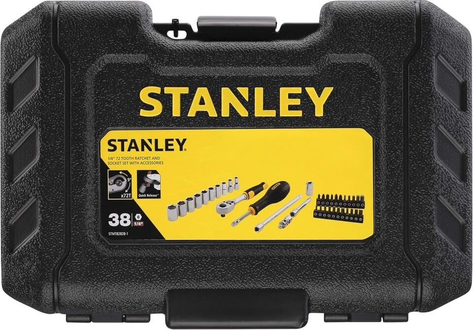 Stanley STMT82828-1 1/4 Lokma Takımı 38 Parça