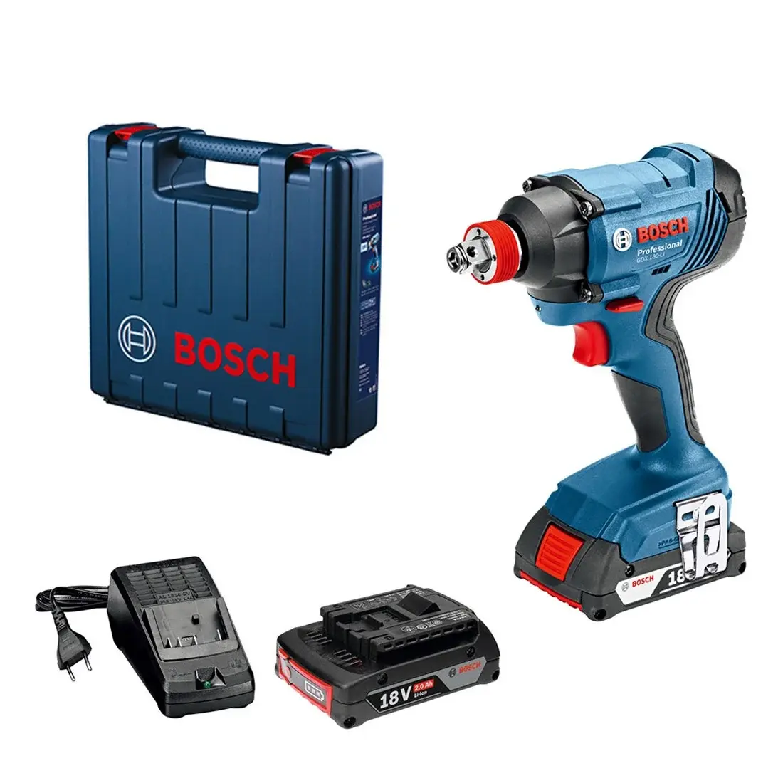 Bosch Professional GDX 180-LI 2Ah Çift Akülü Somun Sıkma Makinesi