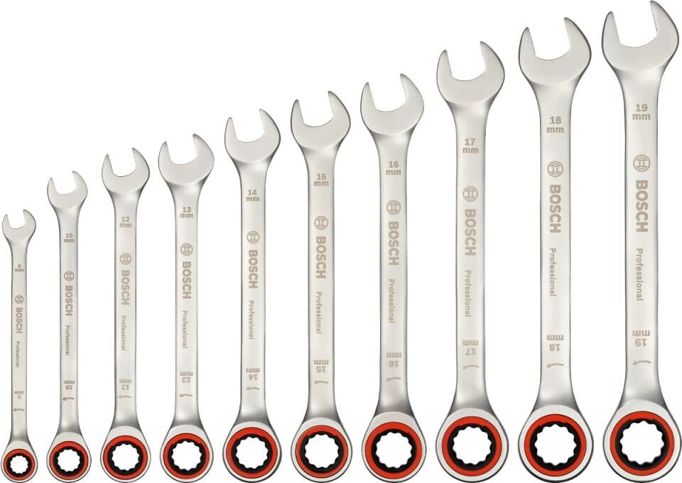 Bosch Profesyonel 10 Parça Cırcır Anahtar Takımı 1600A02AU0