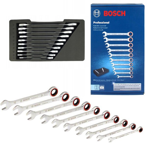 Bosch Profesyonel 10 Parça Cırcır Anahtar Takımı 1600A02AU0