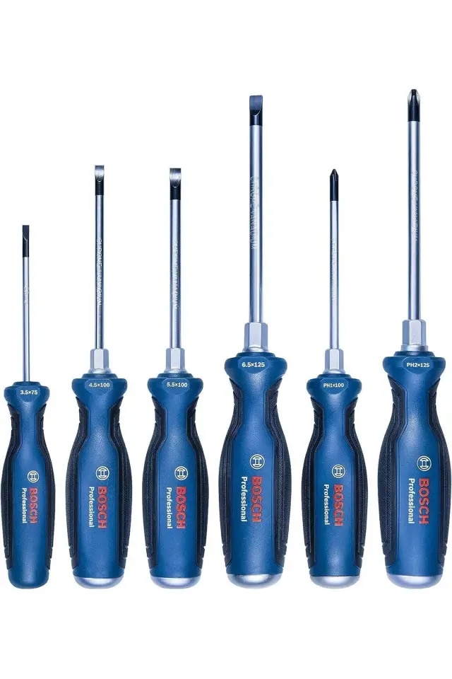 Bosch Profesyonel 6 Parça Tornavida Seti 1600A016BF