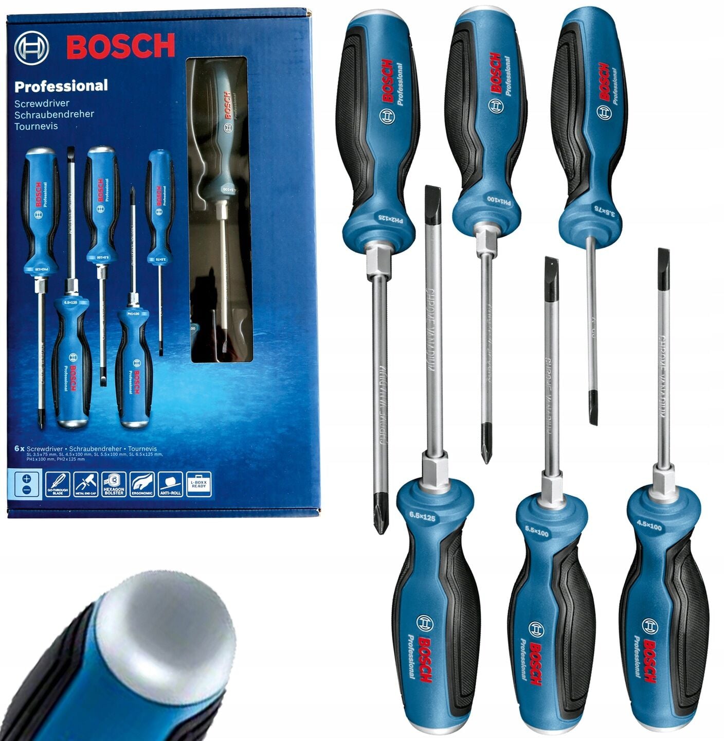 Bosch Profesyonel 6 Parça Tornavida Seti 1600A016BF