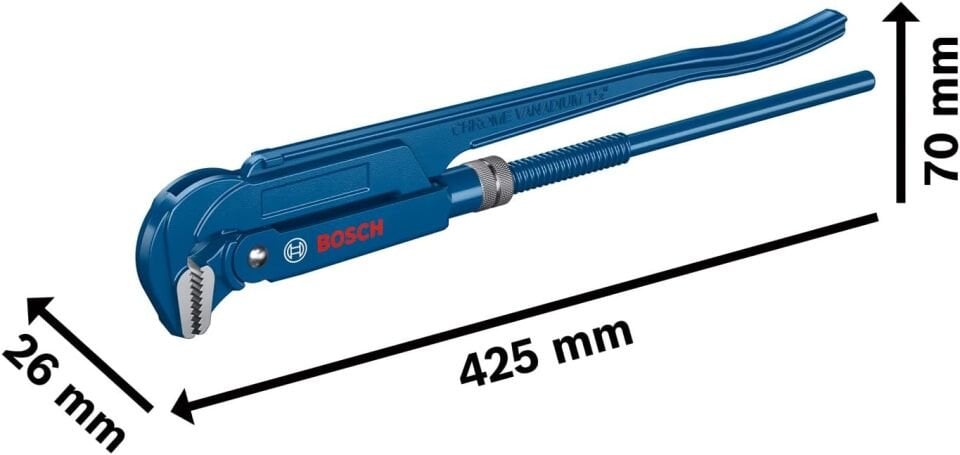 Bosch 1.5” Maşalı Boru Anahtarı 1600A02W3V