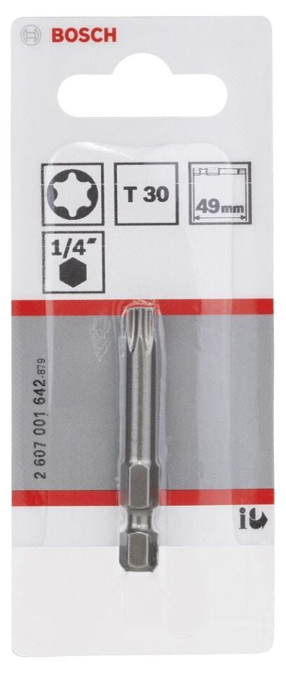 Bosch - Extra Hard Serisi Vidalama Ucu T30*49 mm 1'li