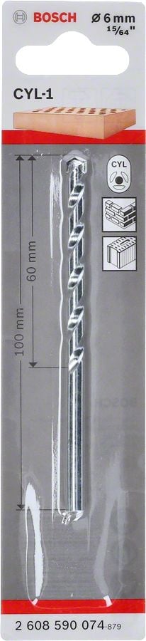 Bosch - cyl-1 Serisi, Beton Matkap Ucu 6*100 mm