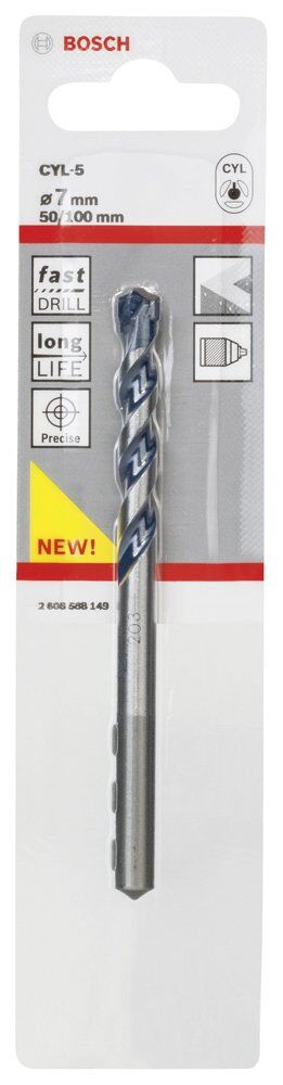 Bosch - cyl-5 Serisi, Blue Granite Turbo Beton Matkap Ucu, 7*100 mm