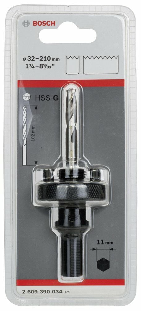 Bosch - 11 mm Altıgen Şaftlı 32-210 mm Pançlar için Adaptör