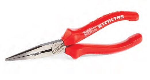 İzeltaş 180 mm Uzun Kargaburun Düz Uçlu Opak