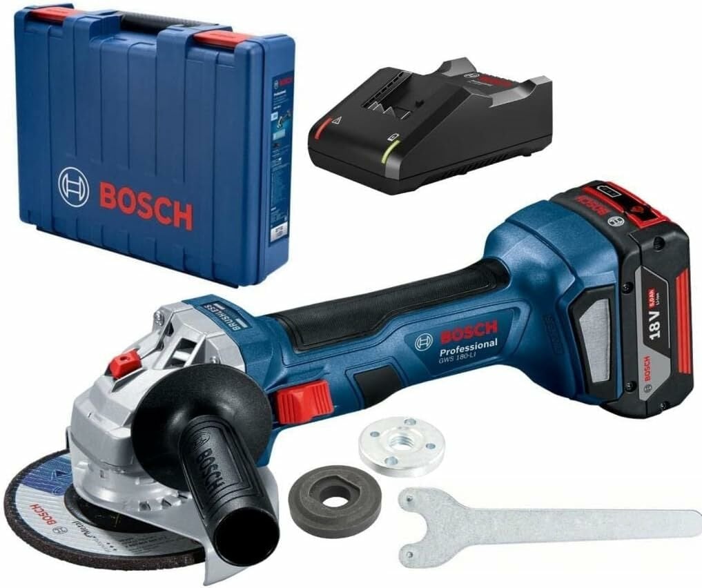 Bosch GWS 180-Li Akülü Taşlama Makinası 4 Ah