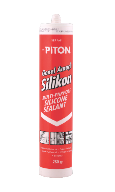 Piton Genel Amaçlı Silikon 280 gr Siyah