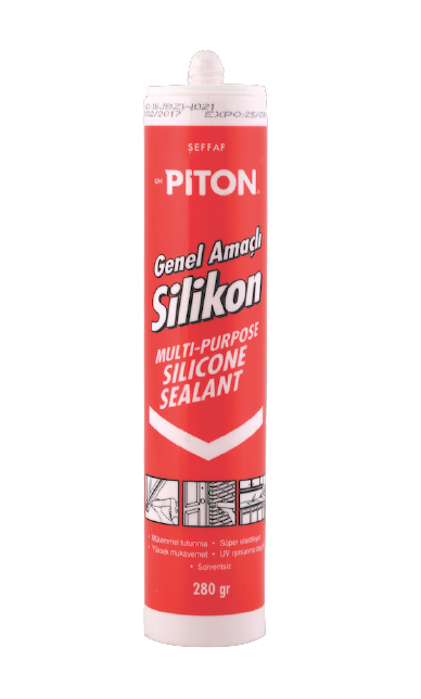 Piton Genel Amaçlı Silikon 280 gr Siyah