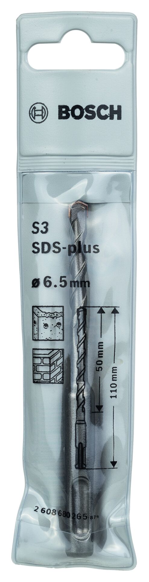 Bosch - Plus-1 Serisi, SDS-plus Kırıcı Delici Matkap Ucu 6.5*110 mm