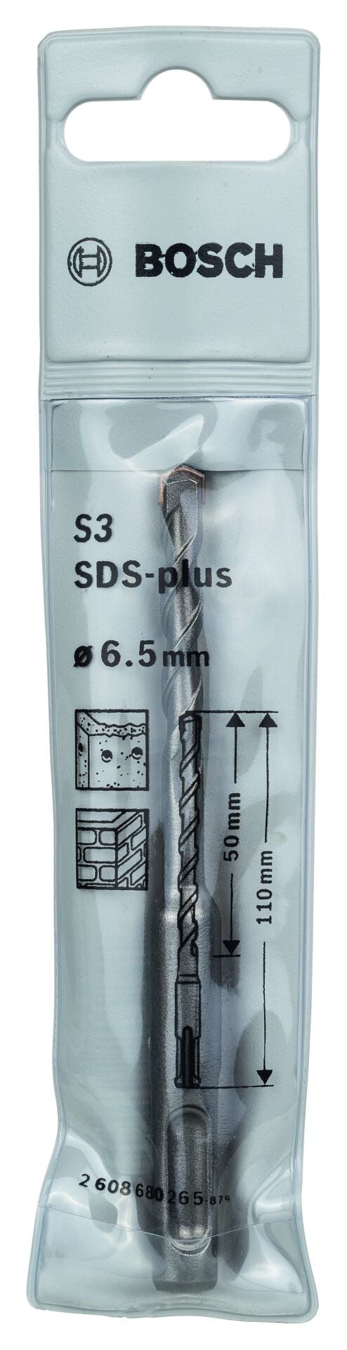 Bosch - Plus-1 Serisi, SDS-plus Kırıcı Delici Matkap Ucu 6.5*110 mm