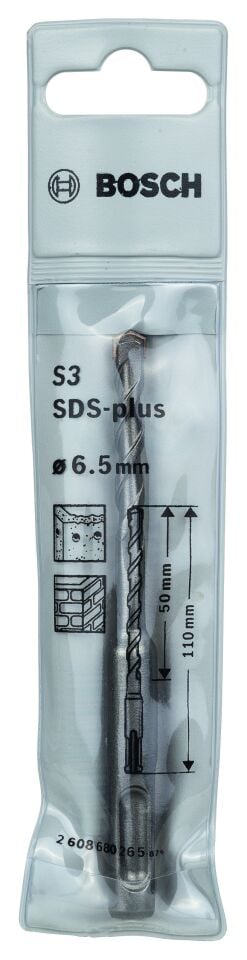 Bosch - Plus-1 Serisi, SDS-plus Kırıcı Delici Matkap Ucu 6.5*110 mm
