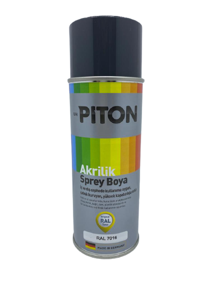 Piton Akrilik Sprey Boya 400 ml RAL7016 Antrasit Gri