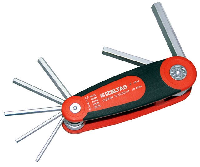 İzeltaş 7 li (2,5-10) Kaset Allen Anahtar Takımı