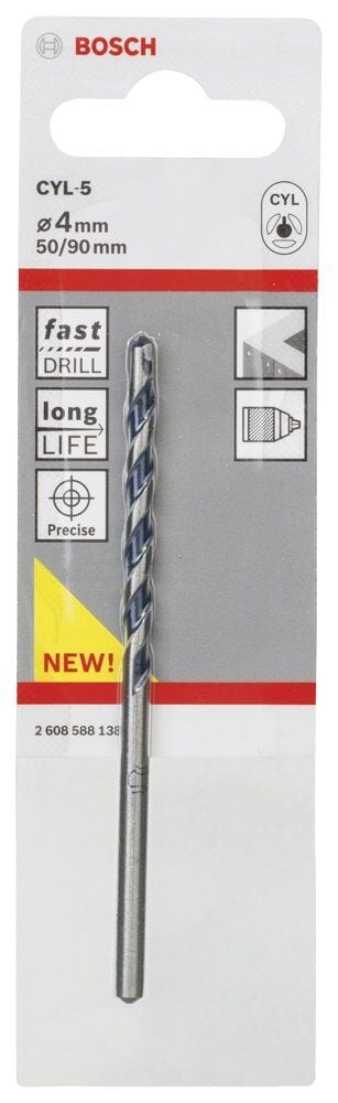 Bosch - cyl-5 Serisi, Blue Granite Turbo Beton Matkap Ucu, 4*90 mm