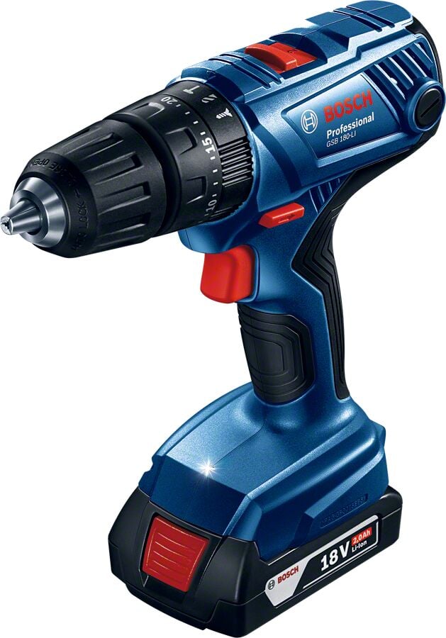 Bosch GSB 180-Li Çift 2 Ah Akülü Darbeli Vidalama Makinesi