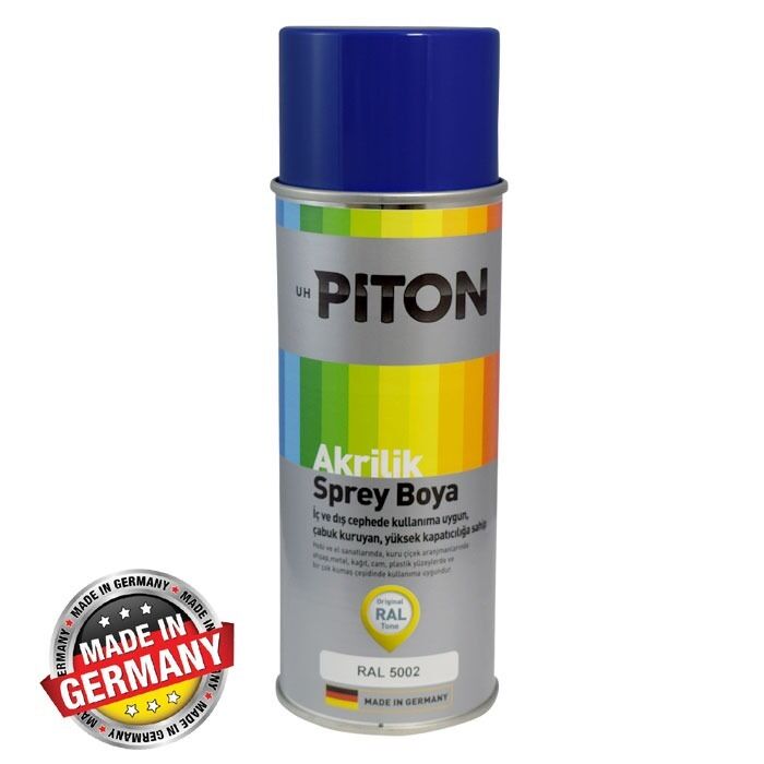 Piton Akrilik Sprey Boya 400 ml RAL5002 Ultramarin Mavi