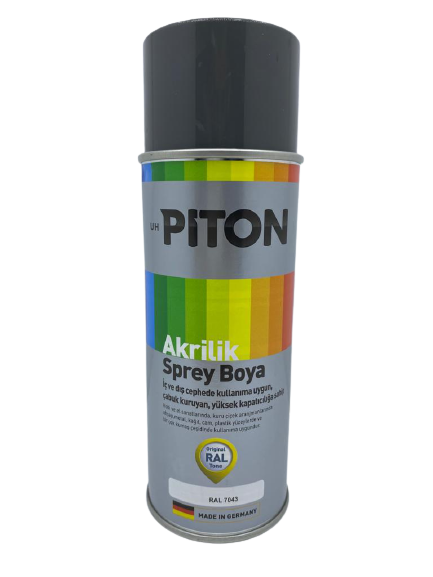 Piton Akrilik Sprey Boya 400 ml RAL7043 Trafik Gri