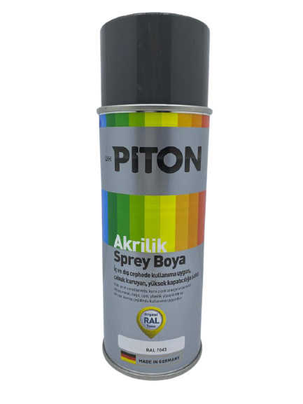 Piton Akrilik Sprey Boya 400 ml RAL7043 Trafik Gri
