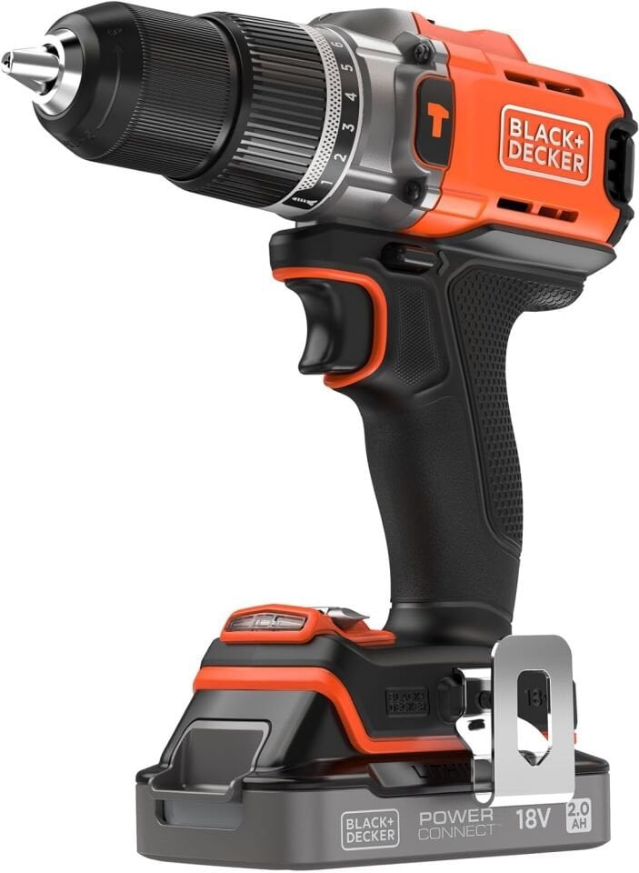 Black+Decker BCD383D2XK 18 V Çift Akülü 2 Ah Darbeli Matkap