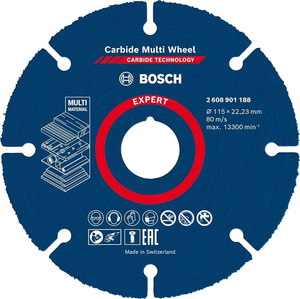 Bosch - Carbide Multi Wheel 115 mm (Çok Amaçlı Kesici)