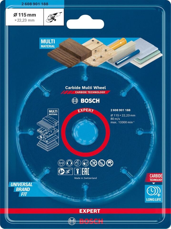 Bosch - Carbide Multi Wheel 115 mm (Çok Amaçlı Kesici)