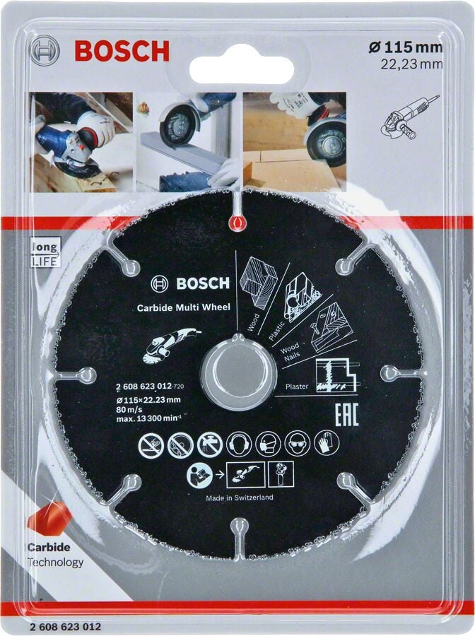 Bosch - Carbide Multi Wheel 115 mm (Çok Amaçlı Kesici)