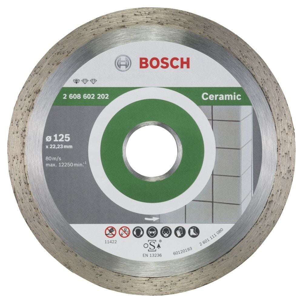 Bosch Seramik İçin Elmas Kesme Diski 125 mm 2608602202