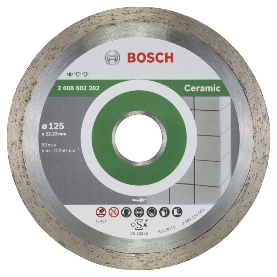 Bosch Seramik İçin Elmas Kesme Diski 125 mm 2608602202
