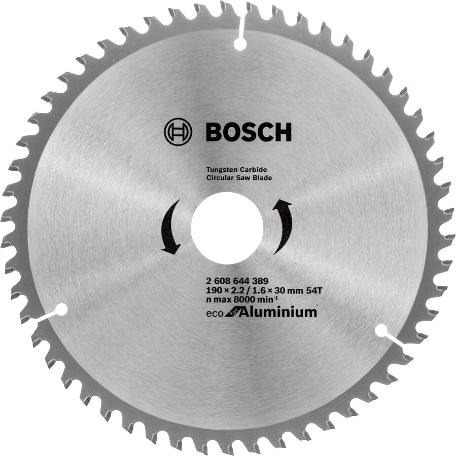 Bosch Optiline Eco Serisi Alüminyum için Daire Testere Bıçağı 190*30 54 Diş